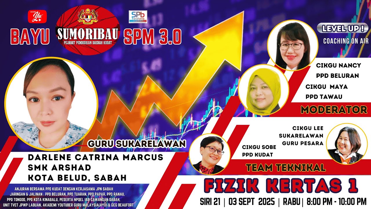 [LIVE] BAYU SUMORIBAU SPM 3.0 SIRI 21: FIZIK KERTAS 1 OLEH CIKGU DARLENE | SMK ARSHAD, KOTA BELUD, SABAH